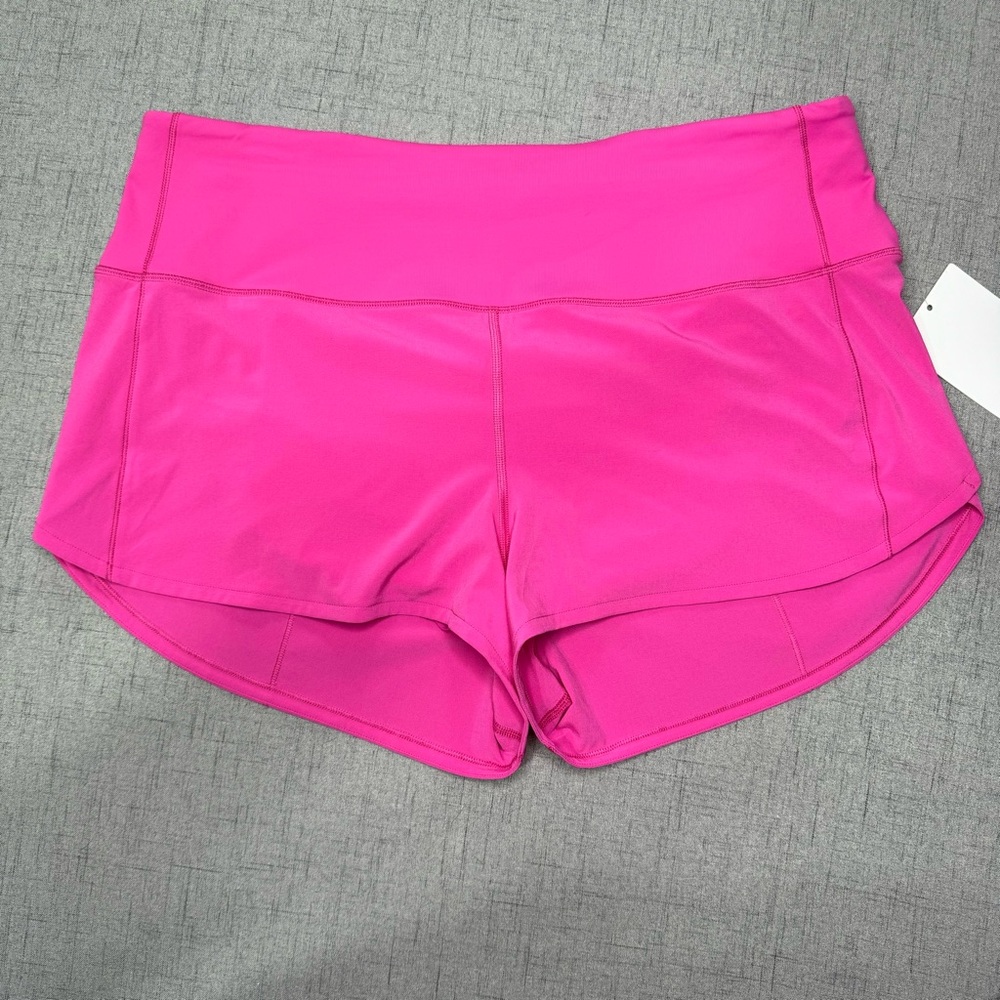 Lululemon Speed Up High Rise Athletic Shorts Sonic Pink NWT - Picture 3 of 9